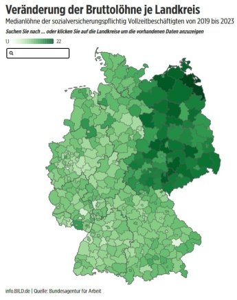 Как отличаются зарплаты на западе и востоке Германии — фото 1