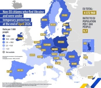 Eurostat видав останні дані про українських біженців у ЄС: скільки їх та де — фото 1
