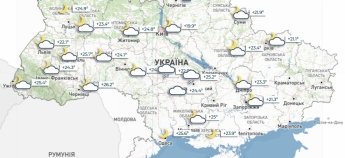Карта погоди в Україні 30 червня