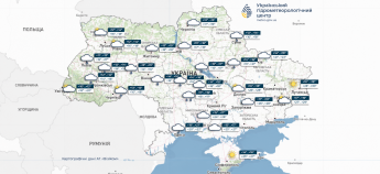 Карта погоди в Україні 13 вересня