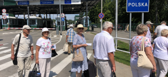 Біженці України на кордоні з Польщею