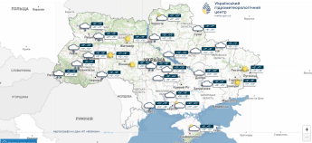 Карта погоди в Україні 26 жовтня
