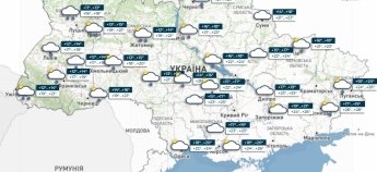 Карта погоди в Україні 24 липня