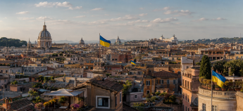 Прапори України в Римі