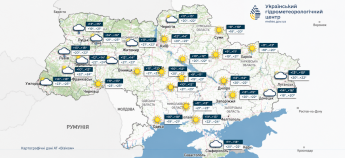 Карта погоди в Україні 17 вересня