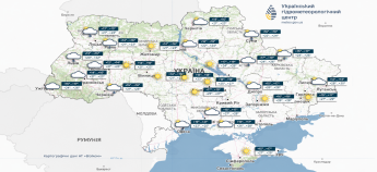 Карта погоди в Україні 2 вересня