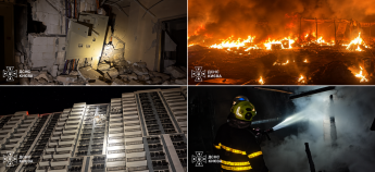 У Києві палають будинки після обстрілу РФ 8 вересня