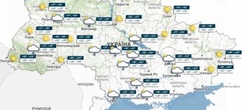 Карта погоди в Україні 17 липня