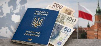 Український паспорт і польські злоті