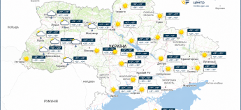 Карта погоди в Україні 22 серпня