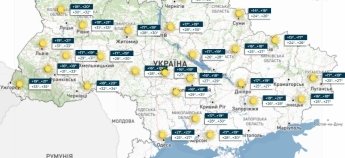 Карта погоди в Україні 1 серпня