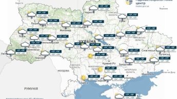 Карта погоди в Україні 12 липня