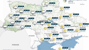 Карта погоди в Україні 7 серпня
