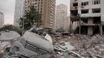 Знищений дом у Києві після атаки РФ 6 липня