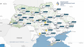 Карта погоди в Україні 15 жовтня
