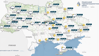 Карта погоди в Україні 4 вересня