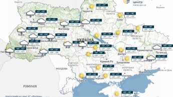Карта погоди в Україні 19 липня