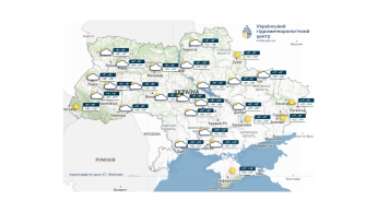 Карта погоды в Украине 2 октября