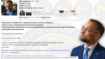 Збігнєв Богуцький на сайті Миротворець