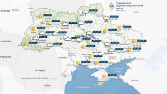 Карта погоди в Україні 19 вересня