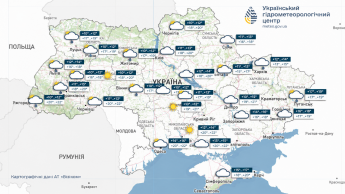 Карта погоди в Україні 15 вересня