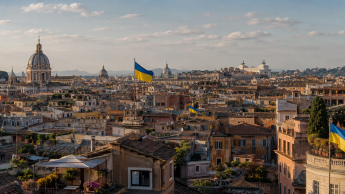 Прапори України в Римі