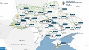Карта погоди в Україні 21 жовтня