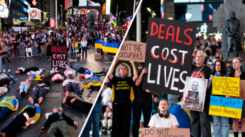 Акція протесту на Times Square