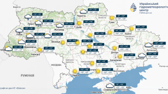 Карта погоди в Україні 17 вересня