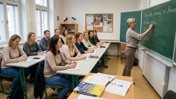 Українці на курсах чеської мови