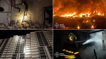 У Києві палають будинки після обстрілу РФ 8 вересня