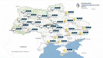 Карта погоди в Україні 18 серпня