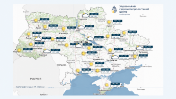 Карта погоди в Україні 8 вересня
