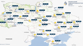 Карта погоди в Україні 29 серпня