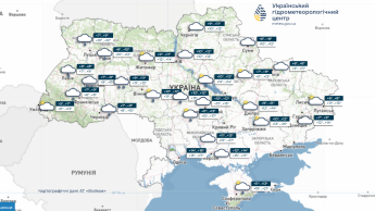 Карта погоди в Україні 27 жовтня