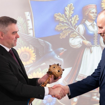 Посол України в Естонії Володимир Боєчко та почесний консул Аллан Калдоя
