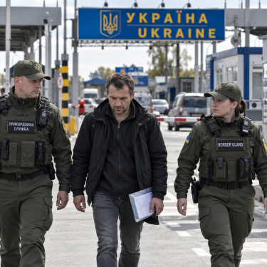 Прикордонники супроводжують чоловіка