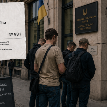 Громадяни України перед консульством
