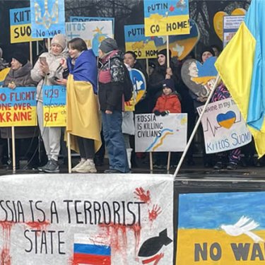 На действия финской полиции во время митинга украинцев подали жалобу