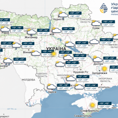 Карта погоды 18 сентября