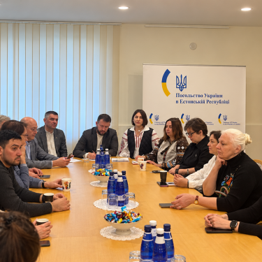 Встреча главы Минсоцполитики Украины с общиной в Эстонии