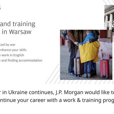 Українцям у Варшаві пропонують підвищення кваліфікації і можливу роботу