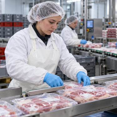 Украинская работница на конвейере в ФРГ