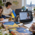 Украинские дети на занятиях онлайн