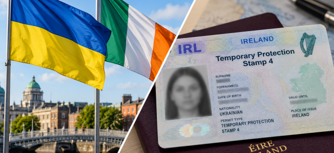 Прапори Ірландії та України