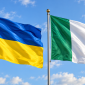 Флаги Украины и Ирландии