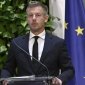 Прем'єр Угорщини Петер Мадяр на брифінгу 3 вересня