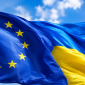 Флаги ЕС и Украины
