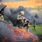 Бойцы 127 Харьковской ОВМБр на позициях