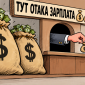 Карикатура Гігантські мішки, крихітна зарплата